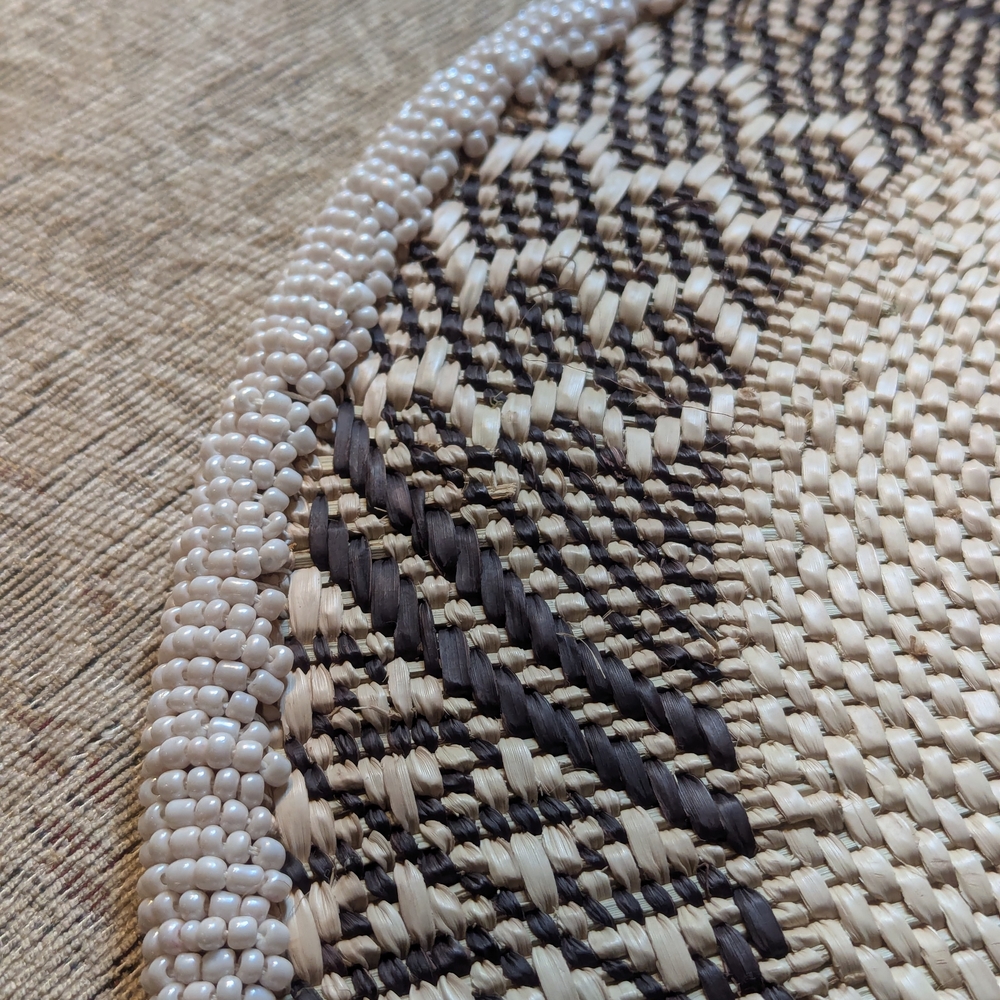 Tan and Black Geometric Art Wall Plate